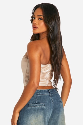 Crop top bustier - Beige