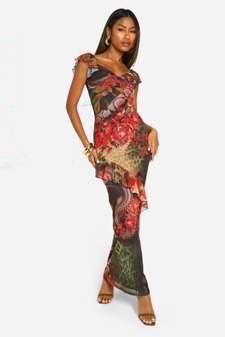 Robe longue - Rouge