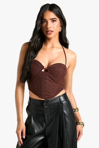Crop top - Marron
