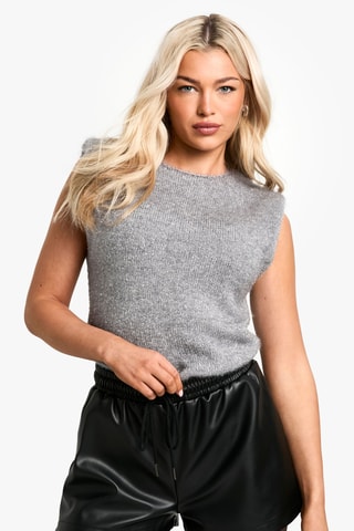 Pull sans manches - Gris