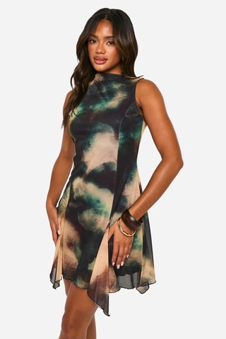 Robe patineuse - Noir et vert