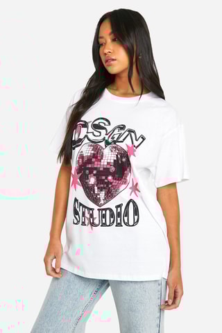 T-shirt oversize - Blanc
