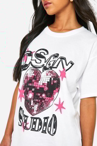 T-shirt oversize - Blanc