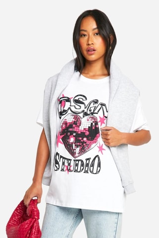 T-shirt oversize - Blanc
