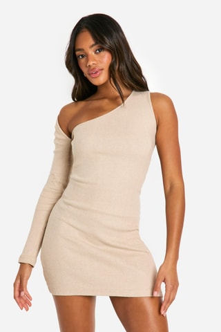 Robe asymétrique - Beige