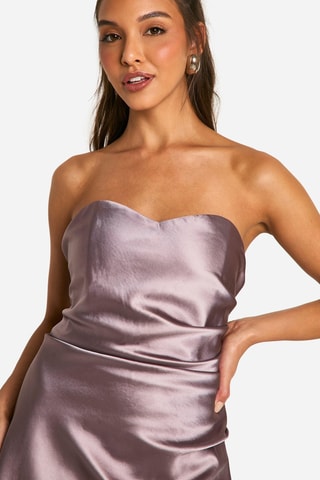 Robe bustier - Mauve