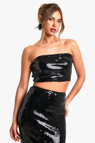 Crop top bustier - Noir