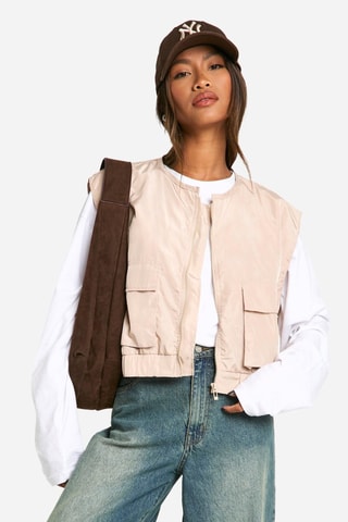 Gilet sans manches - Beige