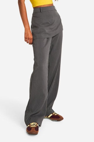 Pantalon droit - Gris