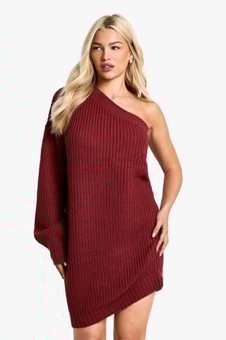 Robe pull asymétrique - Berry