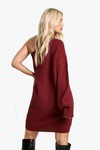 Robe pull asymétrique - Berry