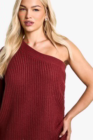 Robe pull asymétrique - Berry