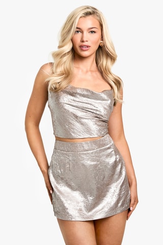 Crop top - Argenté