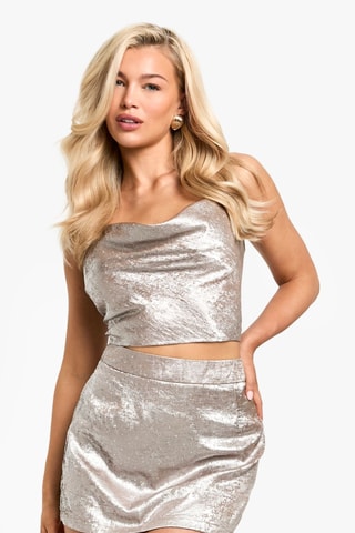 Crop top - Argenté