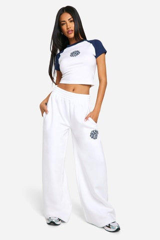 Top et jogging - Blanc