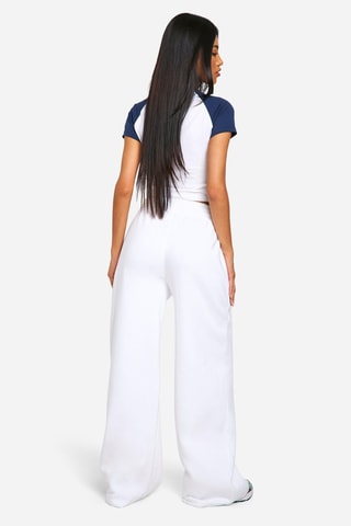 Top et jogging - Blanc