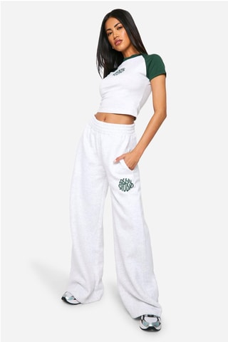 Crop top et jogging - Gris clair