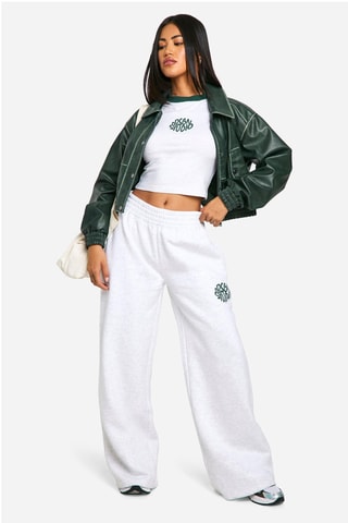 Crop top et jogging - Gris clair