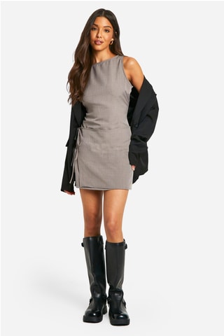 Robe droite - Taupe