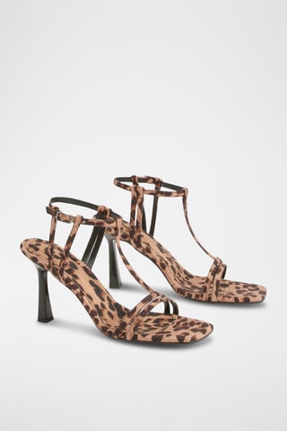 Sandales à talons - Marron