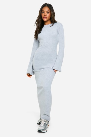 Robe longue - Gris