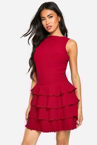 Robe volantée - Cherry