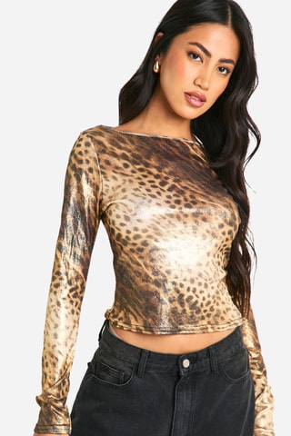 Crop top - Marron