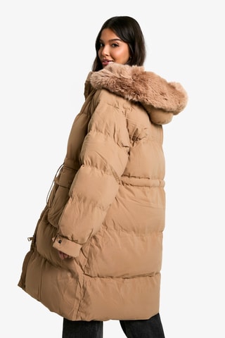 Parka à capuche - Camel