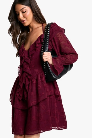 Robe en dentelle - Bordeaux