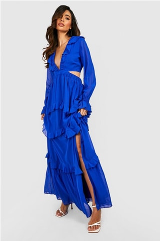 Robe longue - Bleu