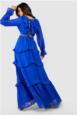 Robe longue - Bleu