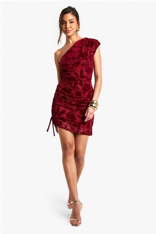 Robe asymétrique - Rouge