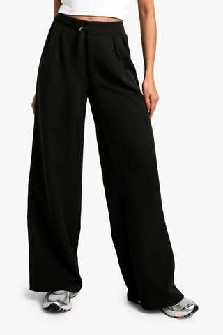Pantalon wide legs taille haute - Noir