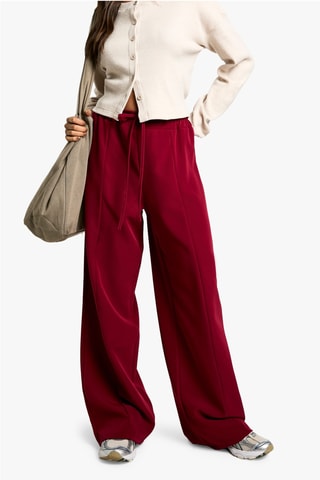 Pantalon wide legs - Bordeaux