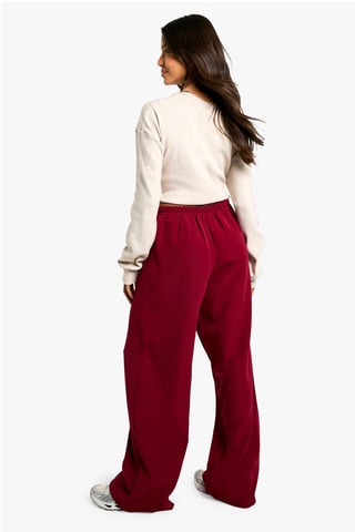 Pantalon wide legs - Bordeaux