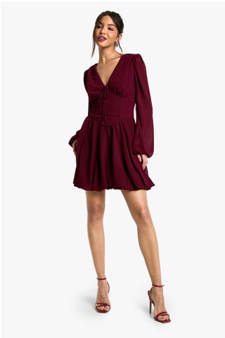 Robe patineuse - Bordeaux