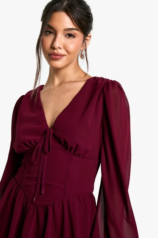 Robe patineuse - Bordeaux