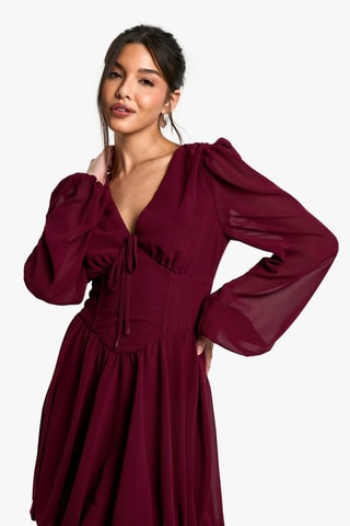 Robe patineuse - Bordeaux