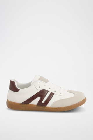 Baskets - Bordeaux et blanc