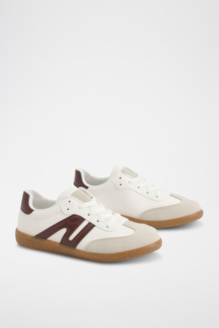 Baskets - Bordeaux et blanc