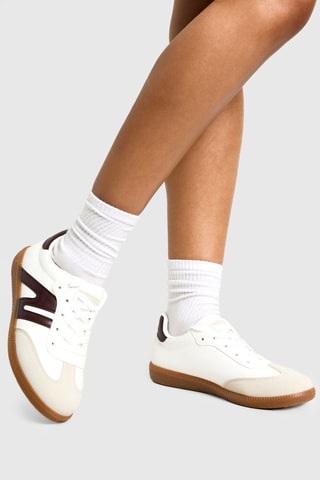 Baskets - Bordeaux et blanc