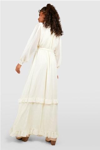 Robe longue - Crème