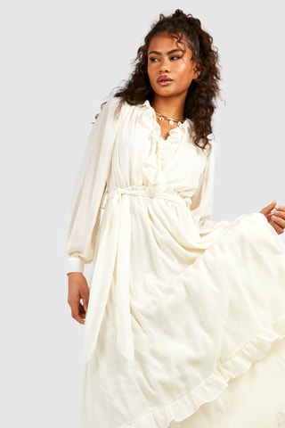 Robe longue - Crème