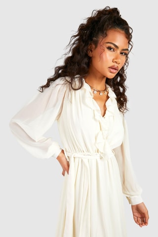 Robe longue - Crème