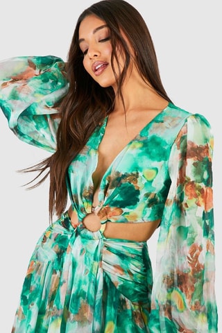 Robe longue - Vert