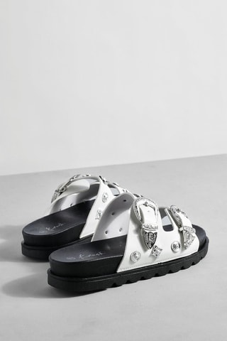 Mules plateformes - Blanc