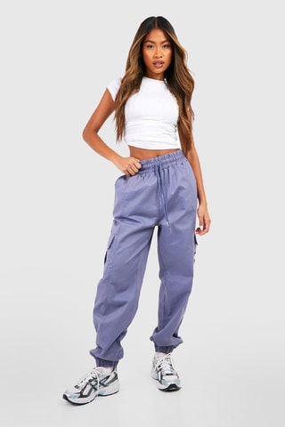 Pantalon cargo - Bleu-gris