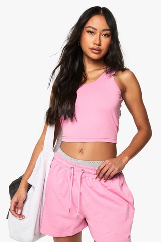 Crop top et short - Rose