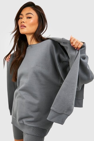 Sweat et cycliste - Gris foncé