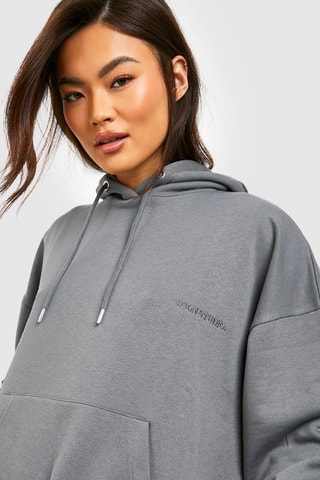 Sweat à capuche et cycliste - Gris foncé